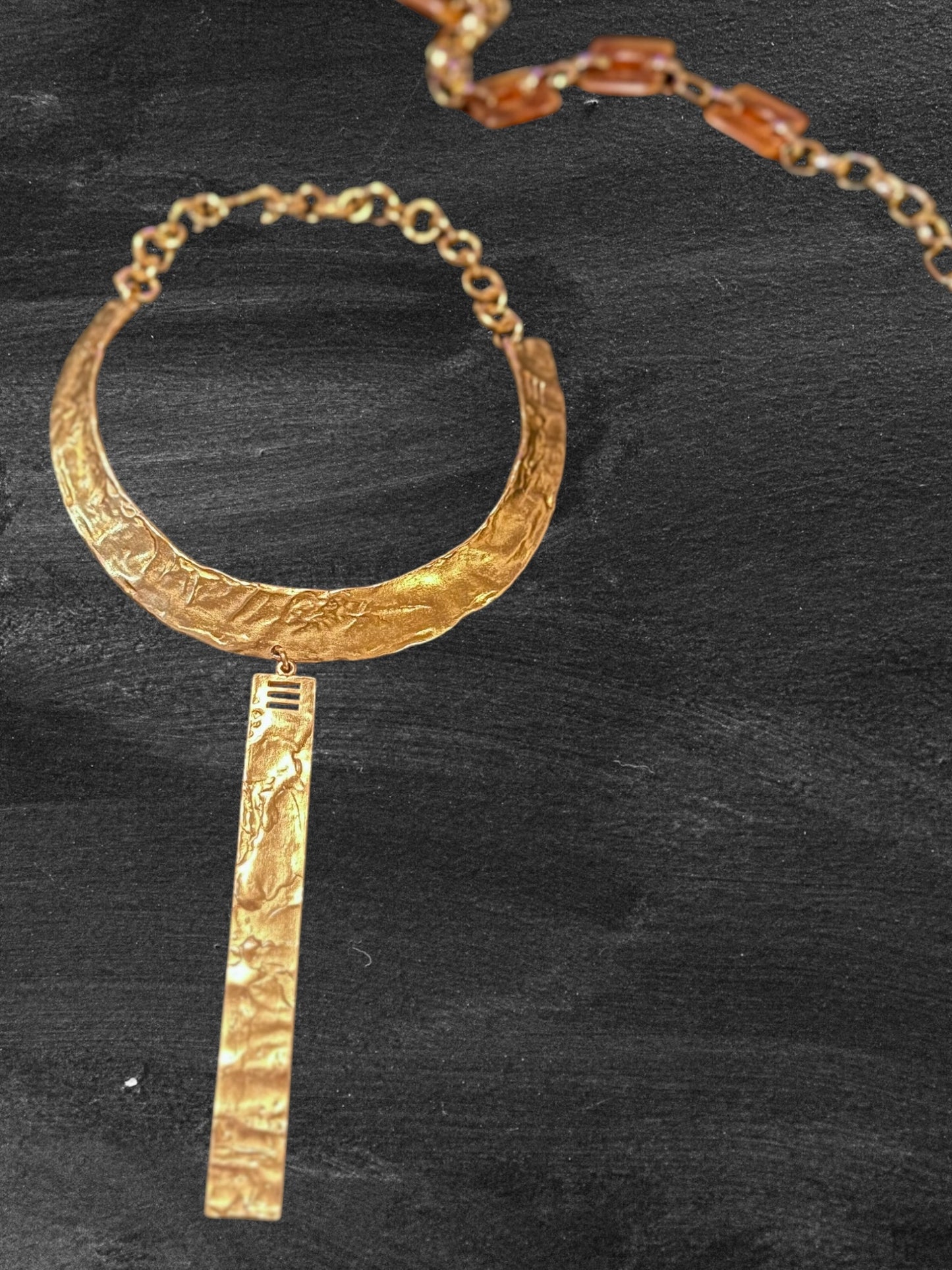 Vintage Biche de Bere Gold Tone Choker Necklace