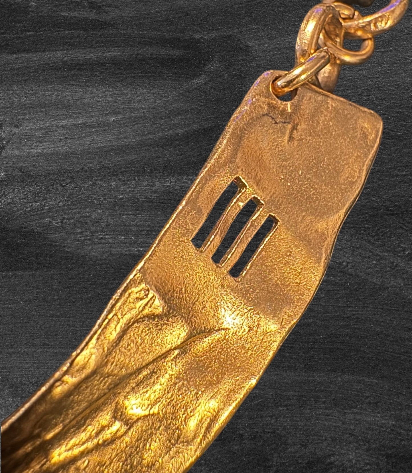 Vintage Biche de Bere Gold Tone Choker Necklace